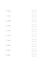 1桁＋2桁の足し算(10問)