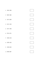 3桁＋3桁の足し算(10問)