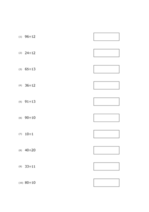 2桁の割り算(10問)
